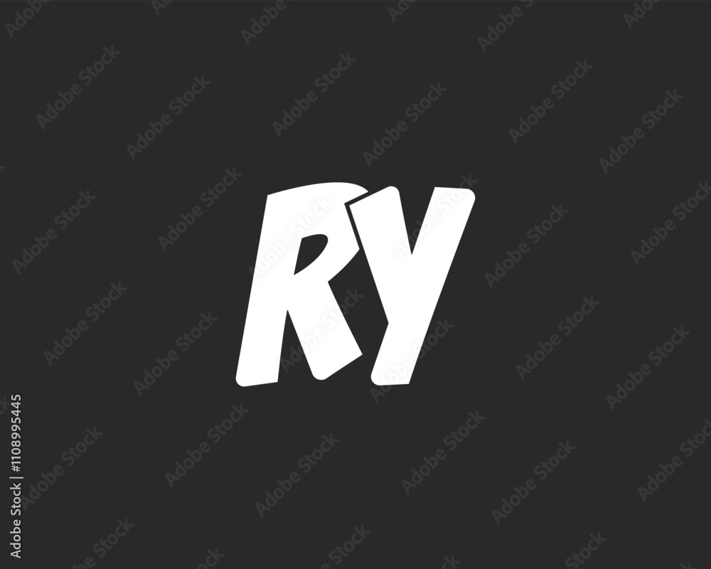 creative letter RY logo design template creative letter RY logo design template