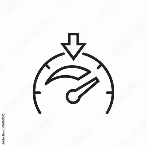 automated speed icon sign vector