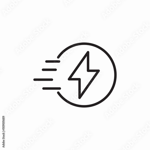 fast charging icon sign vector