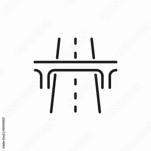 highway road icon sign vector