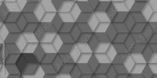 Modern Pattern Geometric, techie hexagonal-based texture. Ai generate Abstract white background with hexagons . white Hexagonal Background Luxury White Pattern seamless bright white abstract honeycomb photo