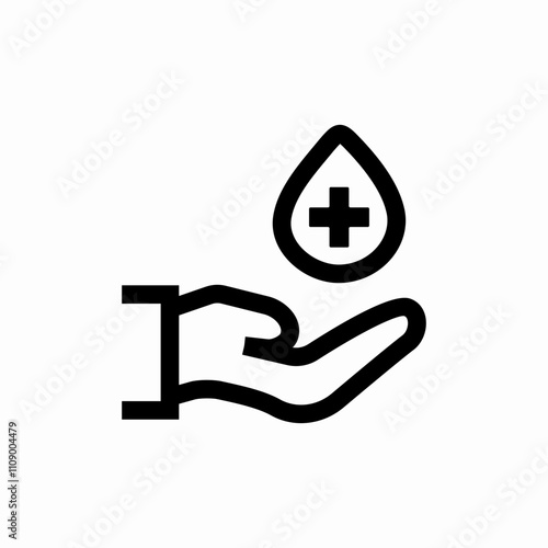 blood donation icon sign vector