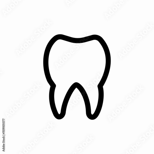 human tooth icon sign vector
