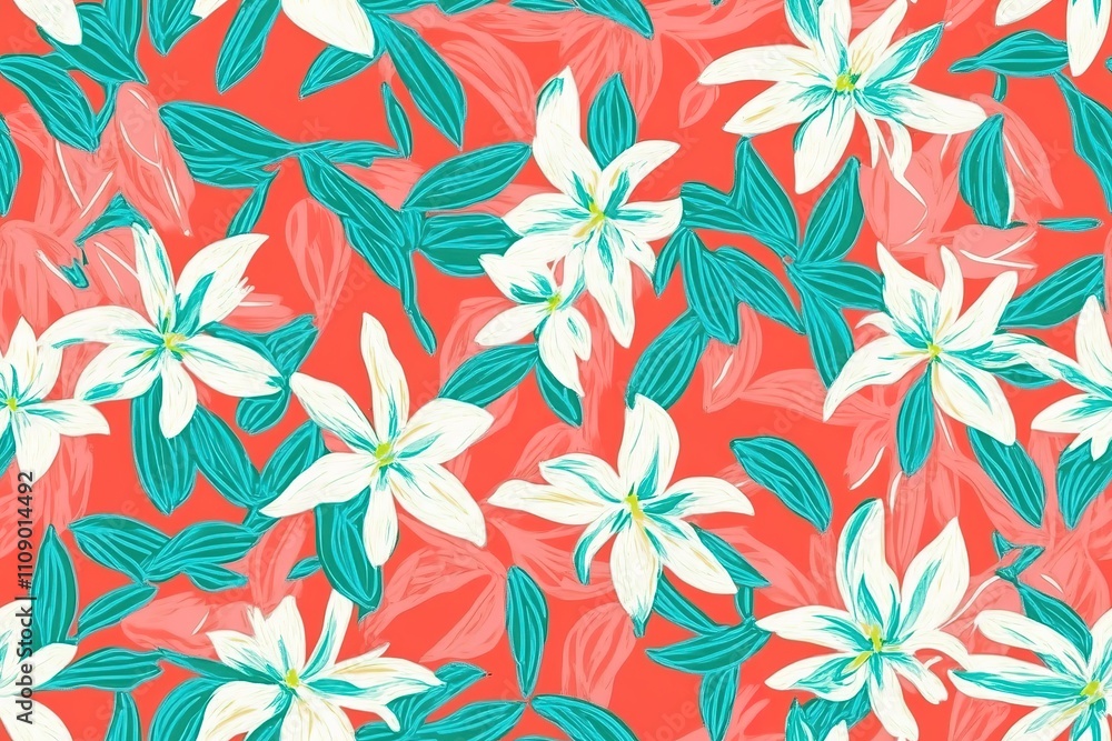 Fototapeta premium Abstract floral art background template. Botanical watercolor hand drawn flowers brush line art design - Vector illustration 