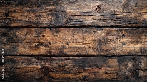  a close up of a wooden wall with a black background The wood is weathered and aged, with visible signs of wear and tear The texture of the wood is rough and uneve photo