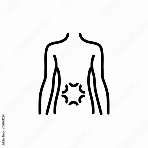 body rash icon sign vector