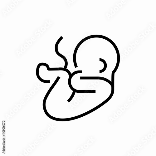 growing baby icon sign vector