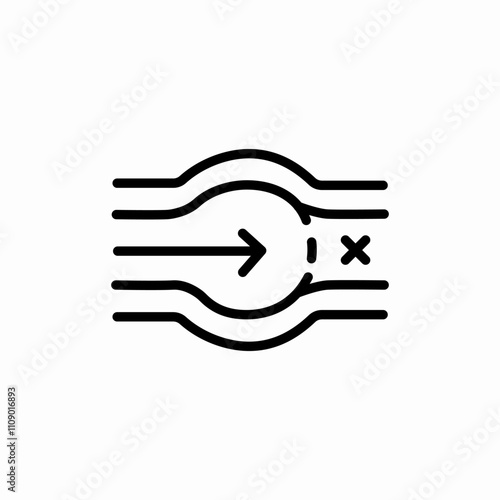 vein thrombus icon sign vector