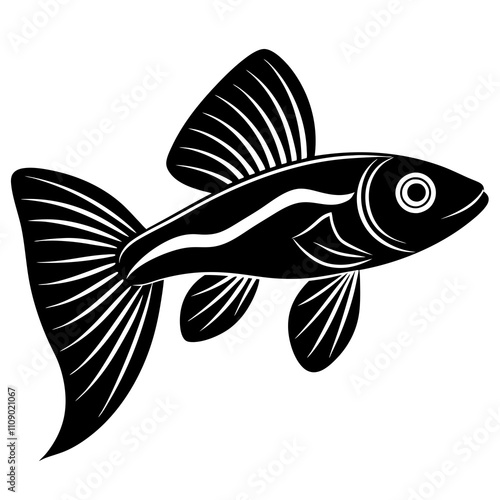 black and white fish