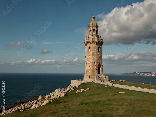 Tower of Hercules in A Coruña, Spain.