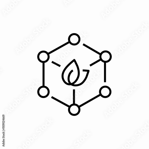 botanical research icon sign vector