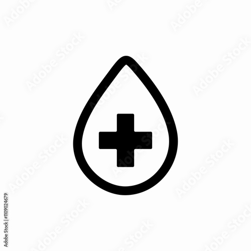 blood drop icon sign vector