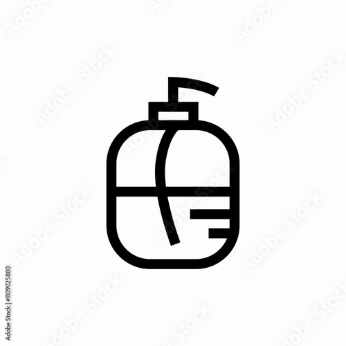 shower gel icon sign vector