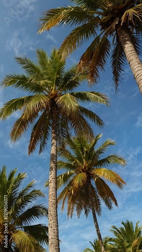 Wallpaper Mural Tropical coconut palm trees. Torontodigital.ca
