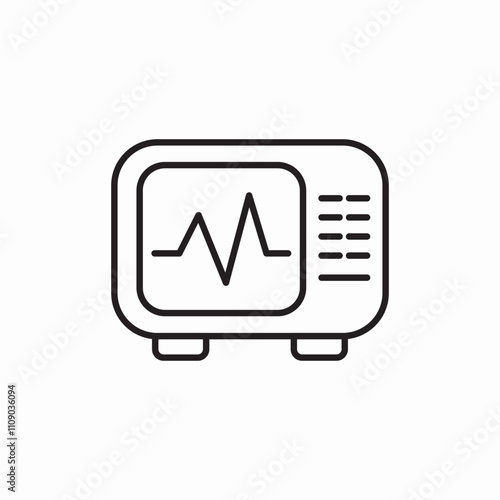 ecg pulse icon sign vector