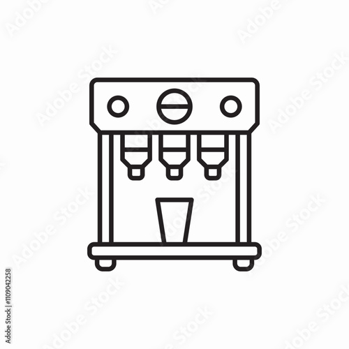 coffee machine icon sign vector