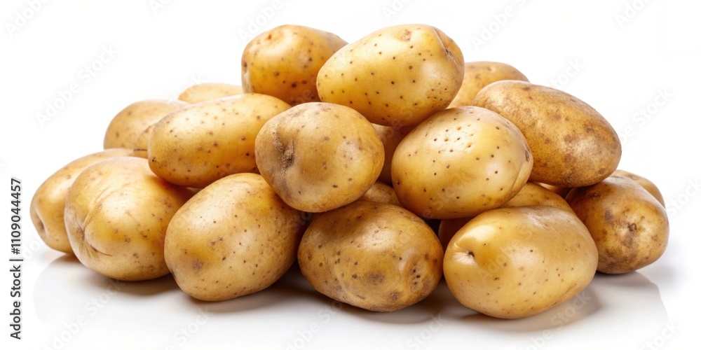 Fresh raw potatoes isolated on white background, potato, raw, fresh, vegetable, food, organic, ingredient, cooking Fresh raw potatoes isolated on white background, potato, raw, fresh, vegetable, food, organic, ingredient, cooking