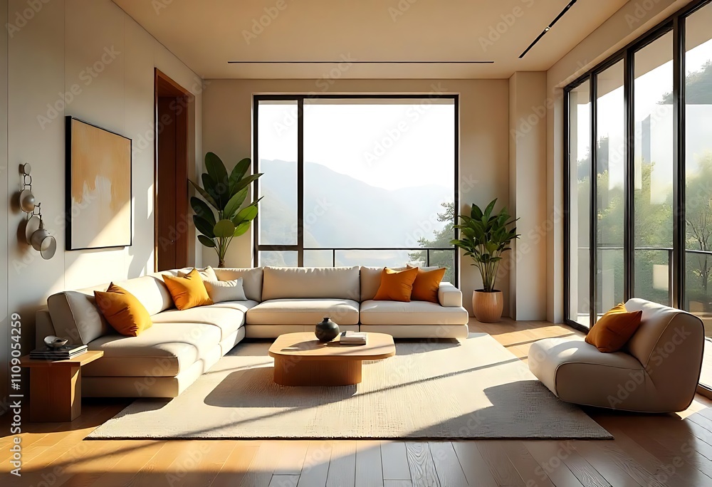 Fototapeta premium modern living room