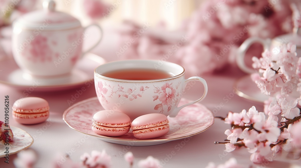 Fototapeta premium Bridgerton tea party theme
