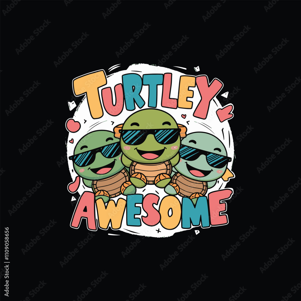 Fototapeta premium Turtley Awesome