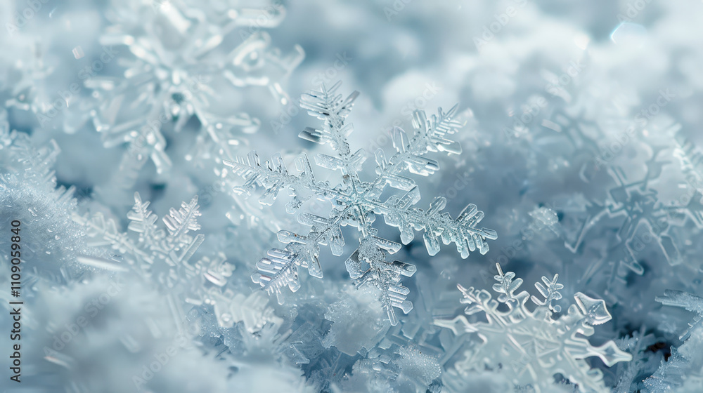 Fototapeta premium snowflake background