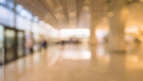 Wallpaper Mural Blurry Shopping Mall Interior with Warm Lighting. Conceptual Visualization of Modern Retail Spaces, Customer Experience Design, and Atmospheric Marketing in Urban Commercial Hubs Torontodigital.ca