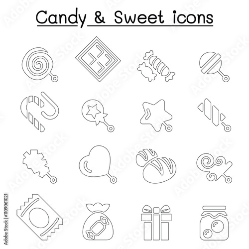 Candy & Sweet icon set