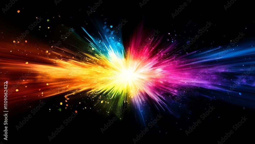 Fototapeta premium A colorful explosion of vibrant colors, holi festival concept