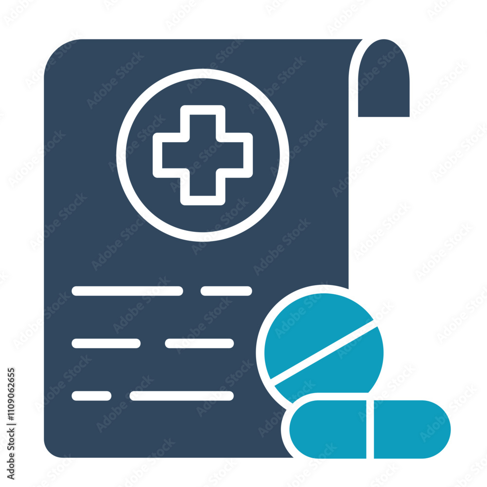 Obraz premium Prescription Icon