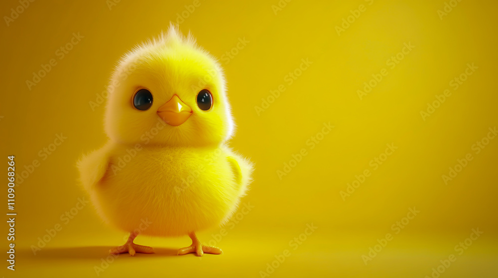 Cute chick isolated on a background, perfect for creative design use Cute chick isolated on a background, perfect for creative design use
