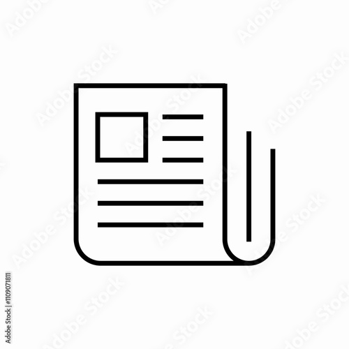 publication newspaper icon sign vector