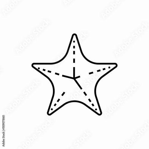 sea star icon sign vector