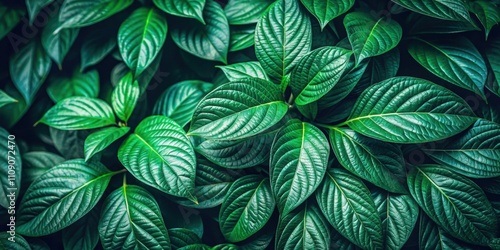 Wallpaper Mural Closeup view of dark green leaves background in nature , foliage, plants, natural, outdoor, environment, macro, texture Torontodigital.ca