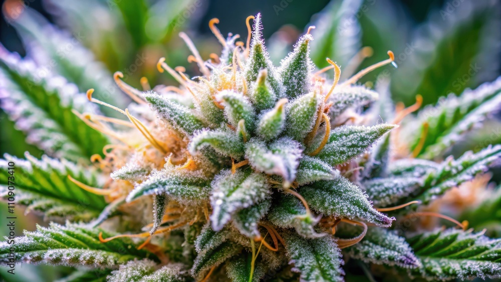 Extreme close-up of cannabis buds showing detailed trichomes, marijuana, cannabis, close up, macro, super macro, trichomes Extreme close-up of cannabis buds showing detailed trichomes, marijuana, cannabis, close up, macro, super macro, trichomes