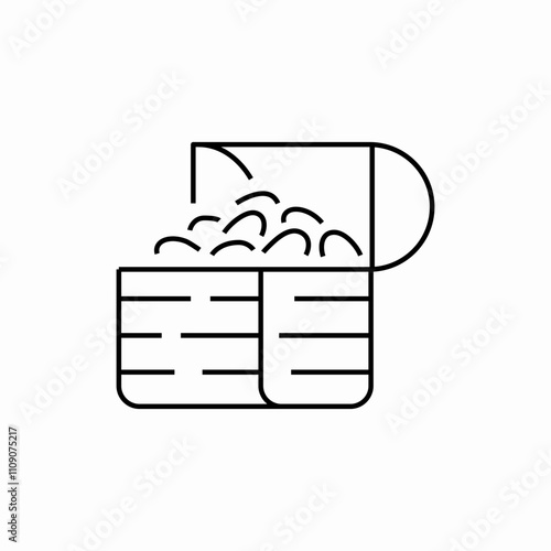 fabric softener icon sign vector