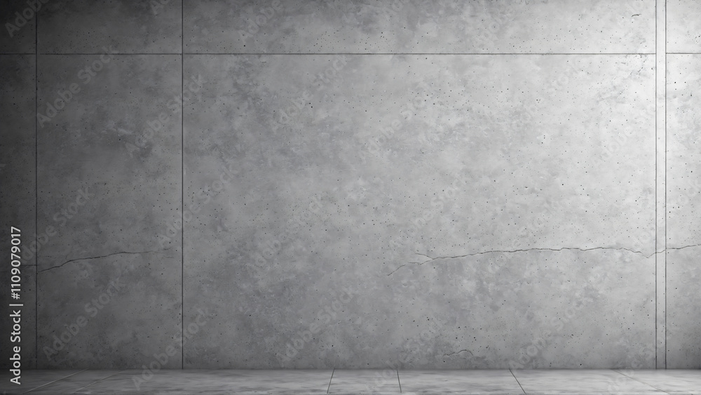 Fototapeta premium Minimalistic Grey Textured Concrete Wall Background for Modern Designs and Architectural Projects