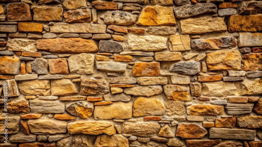 Fototapeta premium Close-up of a rustic stone wall with a rough texture , stone, wall, rustic, texture, close-up, background, rough