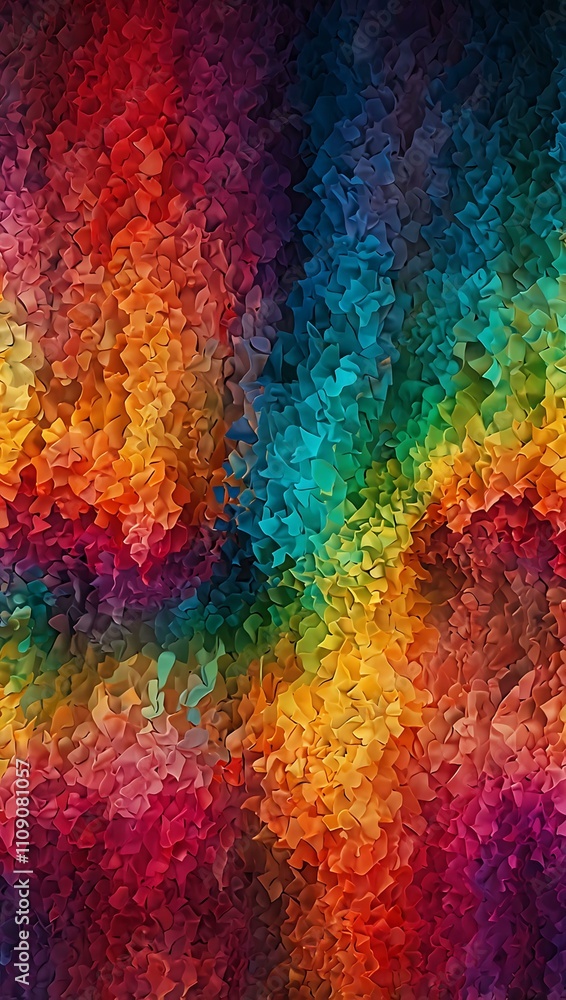 Vibrant textured pattern with color gradients. Vibrant textured pattern with color gradients.