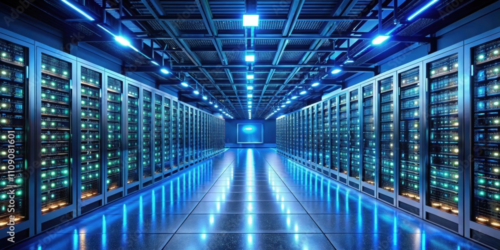 Futuristic server room with advanced IT technology and cryptocurrency mining setup , Sci-fi, cryptocurrency Futuristic server room with advanced IT technology and cryptocurrency mining setup , Sci-fi, cryptocurrency