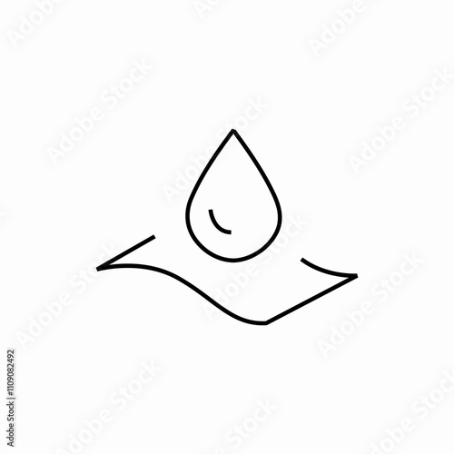 1 ply napkin icon sign vector