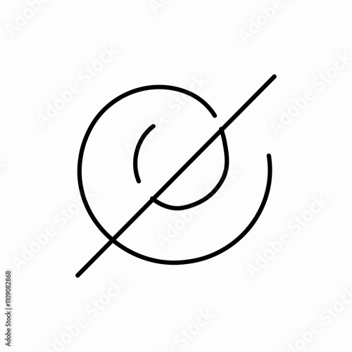 no rotation icon sign vector
