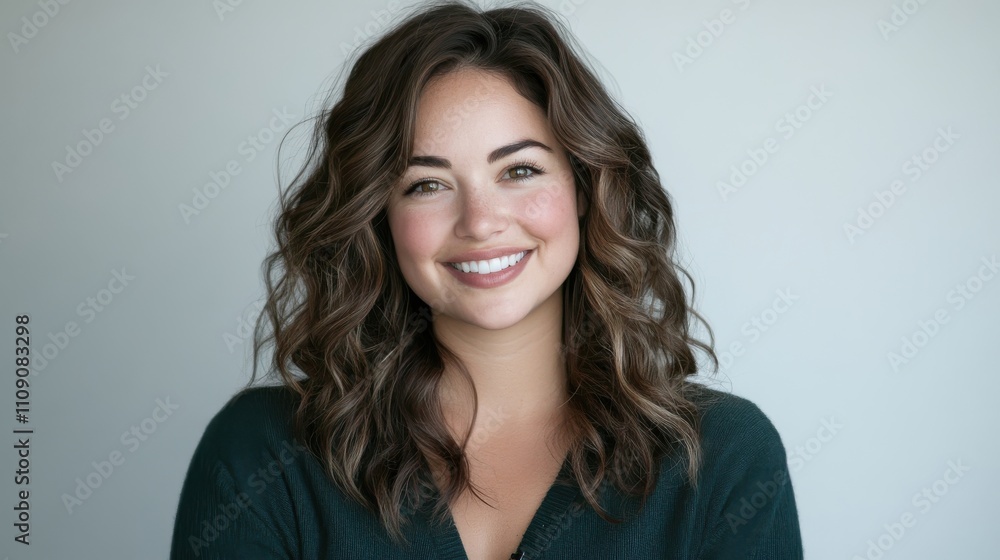Naklejka premium Smiling Beautiful Woman