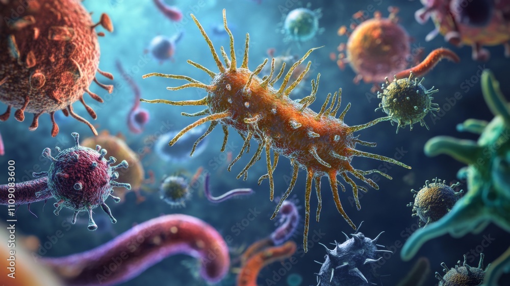 Microscopic World: A Close-Up Look at Viruses and Bacteria Microscopic World: A Close-Up Look at Viruses and Bacteria