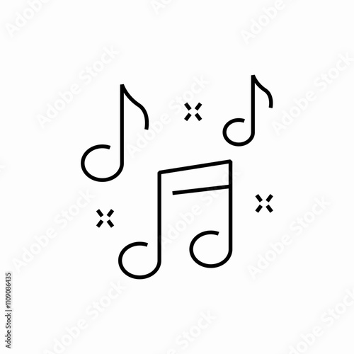 musical note icon sign vector