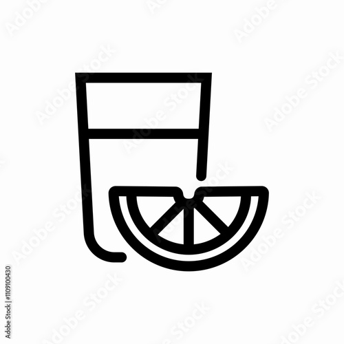 orange juice icon sign vector
