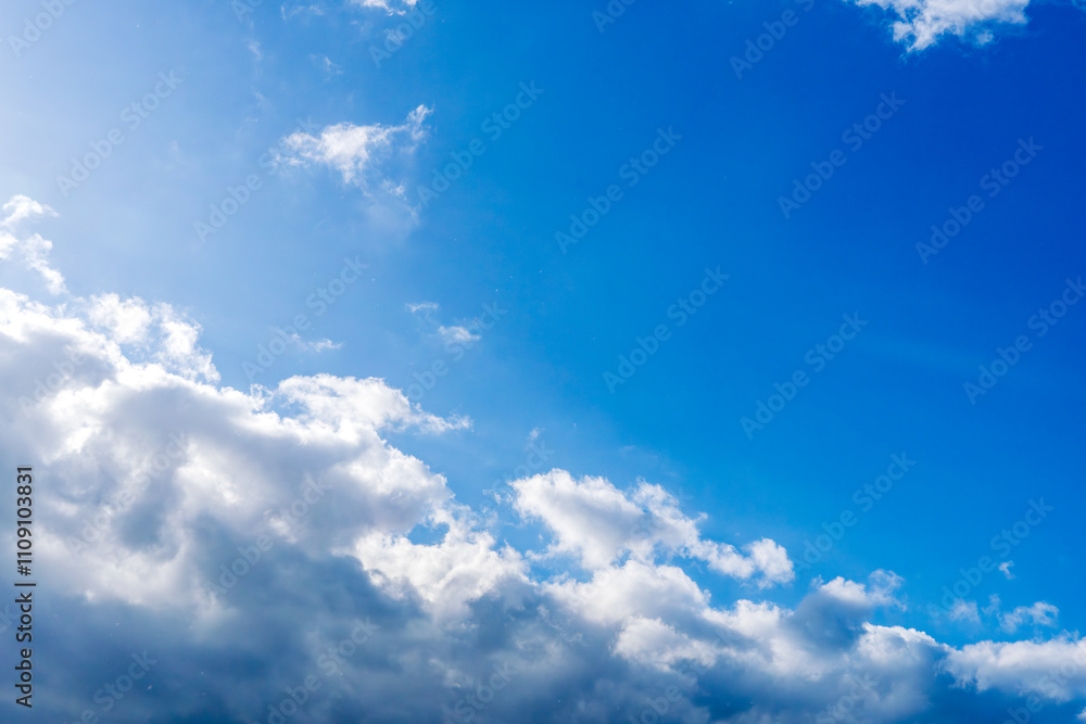 Obraz premium 秋の日の青空と雲03