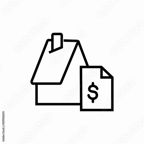 sell home icon sign vector