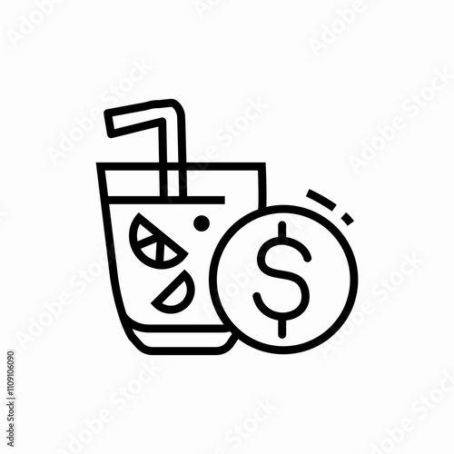 selling lemonade icon sign vector