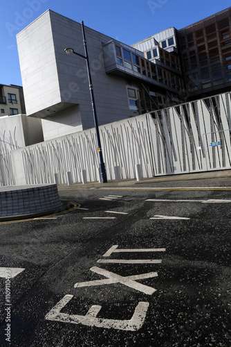 Scottish Parliament - Holyrood road - Edinburgh - Lothian - Scotland - UK photo