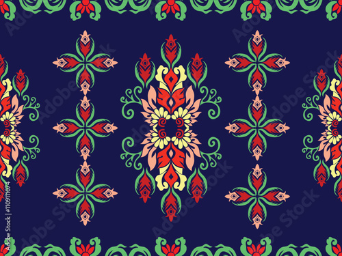 Seamless traditional background design. native pattern Tribal pattern graphics, black and white pattern